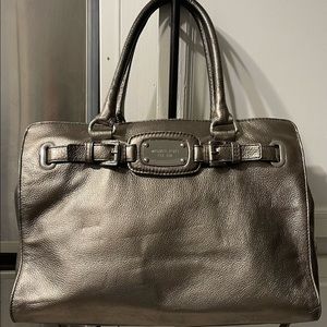 Michael Kors Silver Metallic Handbag